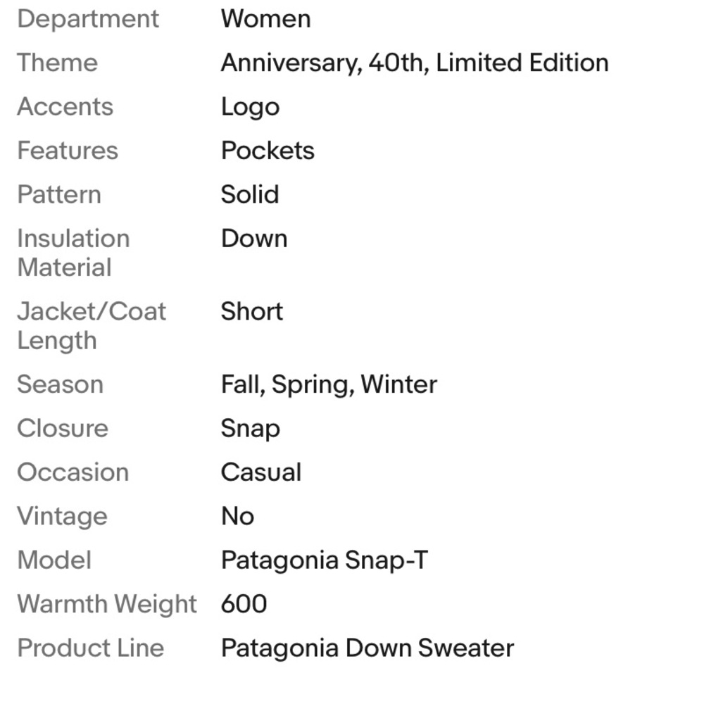 Patagonia Snap-T down sweater puffy pullover drumfire red maroon NWOT women’s L - Picture 12 of 14